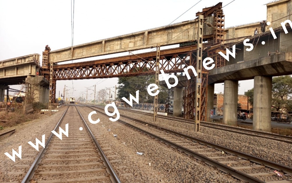 बड़ी खबर , खोखसा रेलवे ओव्हर ब्रिज में हुआ एक गार्डर लॉन्च , कुल 5 गार्डर किए जाएंगे लांच
