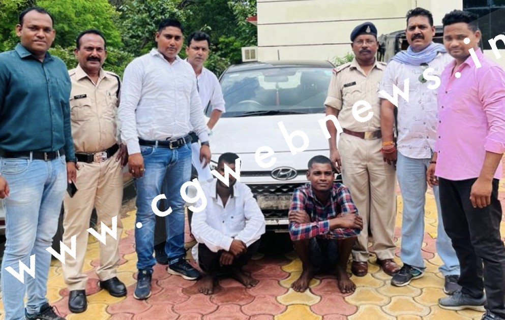 सरकण्डा पुलिस ने 12 घंटे के भीतर चोरी हुई कार को किया बरामद , एक नाबालिग सहित तीन आरोपी गिरफ्तार