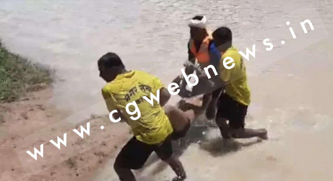 नदी में डूब रहे दो बच्चो को बचाने के लिए तेज बहाव में कूदे युवक का शव 24 घंटे बाद बरामद