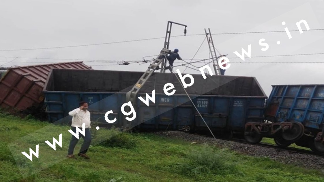 छत्तीसगढ़ में बड़ा रेल हादसा , ब्रेक फेल होने से इंजन खड़ी मालगाड़ी से टकराई , चालक और परिचालक निलंबित