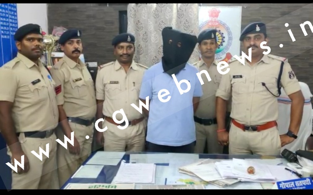 जांजगीर चाम्पा - आदतन लुटेरा प्रकाश खूंटे गिरफ्तार , तीन दिन पहले बड़ी लूट को दिया था अंजाम