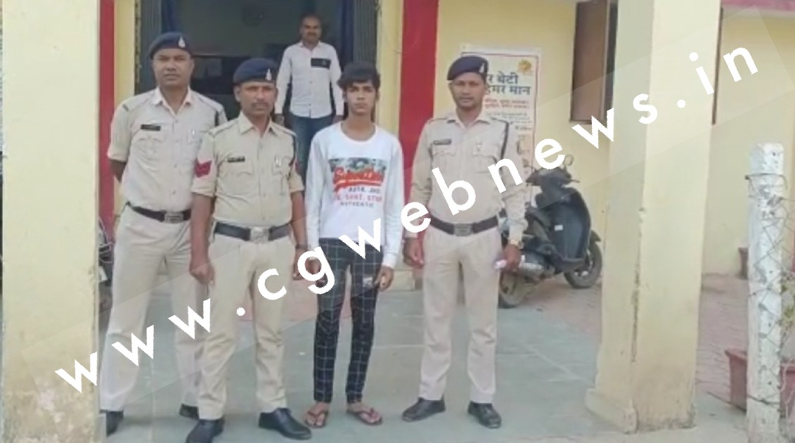 जांजगीर चाम्पा - पिता और माँ के मोबाईल पर बेटी का अश्लील वीडियो भेज कर ब्लैकमेल करने वाला युवक गिरफ्तार